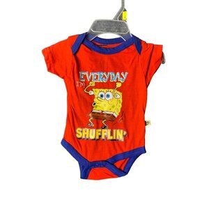 Nickelodeon Spongebob Squarepants Boys Infant Baby 0 3 months One Piece Bodysuit